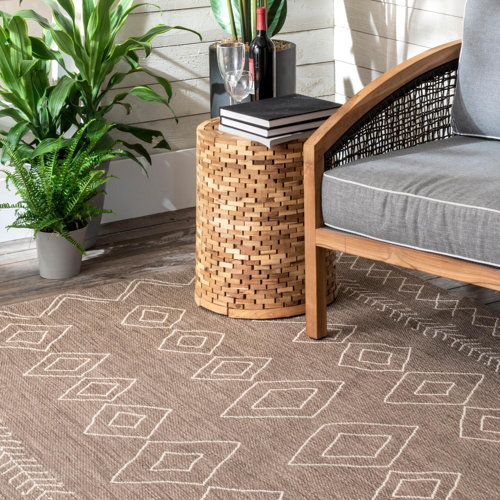 Foundry Select Laddonia Moroccan Indoor/Outdoor Beige Rug & Reviews